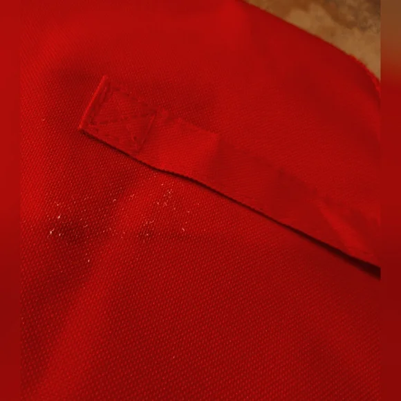 McDonald's 2013 Promo French Fry Tote Bag Red Canvas Tote Bag Striped Vinyl - Picture 4 of 8